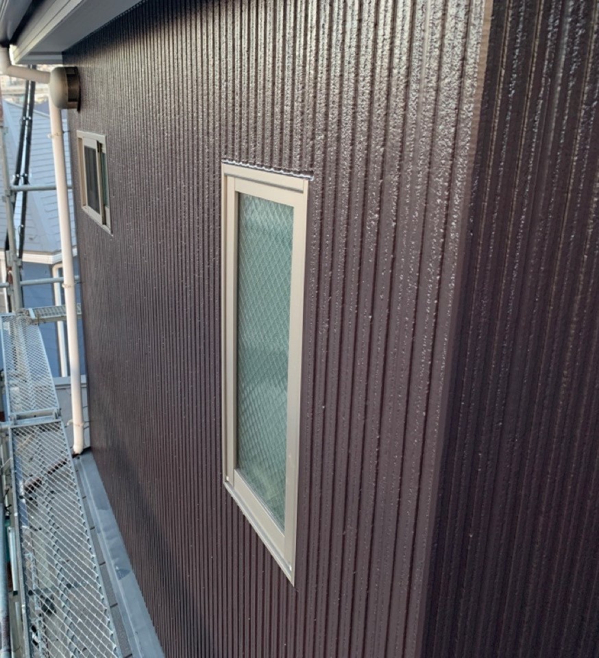 横浜市戸塚区の　外壁塗装・屋根カバー工事　後の外壁