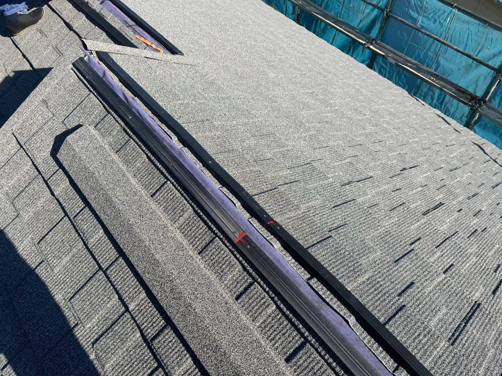 貫板を設置している屋根