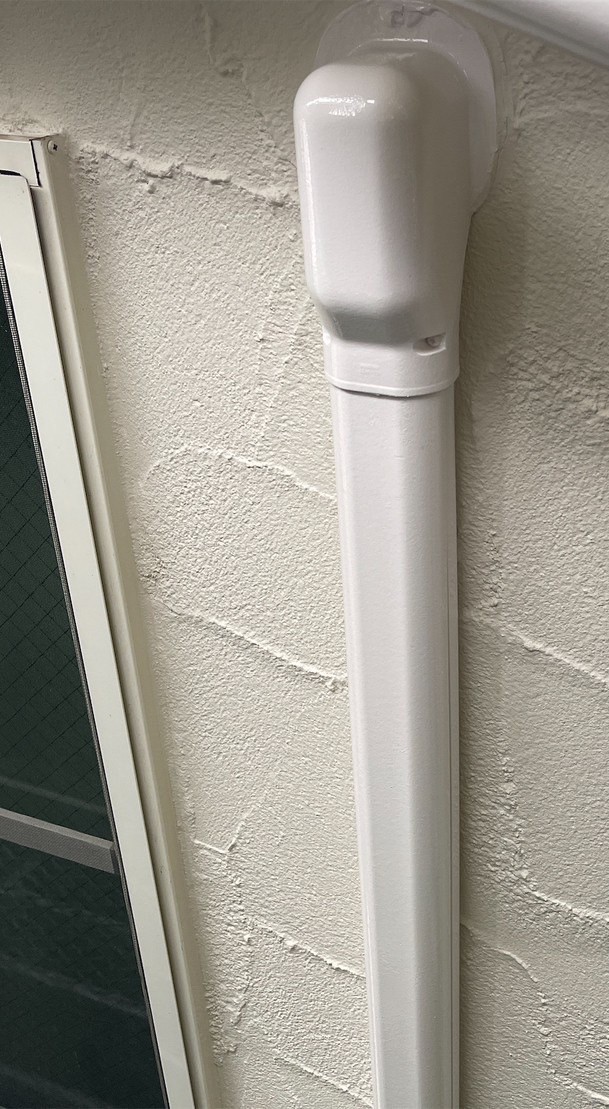 塗装工事完了後のスリムダクト