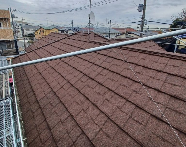 東京都町田市の　屋根葺き替え工事　完了後の屋根